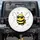 Smiling Cartoon Bee Sunglasses Honeycomb - Everyday Bee Lover Gift Spare Tire Cover - 1