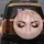 Rose Gold Metallic Eyes Lashes Glitter Stars Blush Pink Glamour Accessory Gift Spare Tire Cover - 5