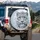 Majestic Snow Leopard Face Ice Blue Eyes - Wildlife Lover Gift Spare Tire Cover - 3