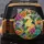 Stained Glass Hummingbirds Rich Flowers Lush Leaves Mosaic - Wildlife Lover Home Decor Gift Spare Tire Cover - 5