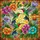 Stained Glass Hummingbirds Rich Flowers Lush Leaves Mosaic - Wildlife Lover Home Decor Gift Spare Tire Cover - 6