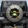 Large-Eyed Green Tree Frog Breaking Concrete Wall - Outdoor Car Accessory Spare Tire Cover - 1