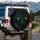 Luminous Reptilian Eyes Dark Scales - Outdoor Adventure Vehicle Decor Gift Spare Tire Cover - 3