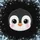 Cartoon Penguin Face Massive Eyes Snowflakes - Ice Crystals Arctic Wildlife Lover Gift Spare Tire Cover - 6