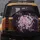 Night Bloom Sakura Floral Dark Leaves Luminous Gold Sparkle - Road Trip Accessory Spare Tire Cover - 5