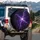 Purple Lightning Cosmic Storm Front - Adventure Lifestyle Gift for Space Fan Spare Tire Cover - 3