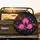Vivid Neon Pink Glowing Pet Paw Prints Dynamic Orange Light Black - Car Pet Lover Gift Spare Tire Cover - 2