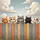 Five Adorable Cats Rustic Wooden Fence Cloud Sky - Everyday Cat Lover Home Decor Spare Tire Cover - 6