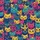 Dense Vibrant Cartoon Cat Faces - Cat Lover Everyday Gift Spare Tire Cover - 6