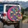 Dense Vibrant Cartoon Cat Faces - Cat Lover Everyday Gift Spare Tire Cover - 3