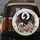 Black Dragon Pink Roses Gothic Fantasy - Dark Mystical Dragon Lover Gift Spare Tire Cover - 5