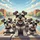 Five Miniature Schnauzers Journey Landscape - Dog Lover Travel Gift Spare Tire Cover - 6