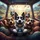 Comedic Dogs Cats Pet Ensemble - Travel Adventure Pet Lover Gift Spare Tire Cover - 6