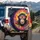 Charismatic Chimpanzee Sunglasses - Expressive Art Decor Gift for Animal Enthusiast Spare Tire Cover - 3