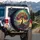 Majestic Tree of Life Vibrant Floral Swirling Leaves Forest - Vehicle Decor Gift Spare Tire Cover - 3