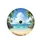 Tropical Beach Ocean Waves Palm Trees Rock Formations Verdant Island - Travel Essentials Spare Tire Cover - 4