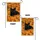 Black Cat Pumpkins Fall Leaves - Autumn Home Decor Gift for Cat Lover Garden Flag - 4