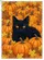 Black Cat Pumpkins Fall Leaves - Autumn Home Decor Gift for Cat Lover Garden Flag - 6