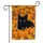 Black Cat Pumpkins Fall Leaves - Autumn Home Decor Gift for Cat Lover Garden Flag - 3
