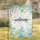 Welcome Script Blue Floral Foliage - Rustic Home Decor Gift Garden Flag - 1