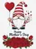 Happy Mother's Day Gnome Heart Balloon Pink Roses Tulips Foliage - Gift for Mom Garden Flag - 6