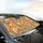 1970s Psychedelic Flowers Hearts Arcs - Car Interior Upgrade Car Sunshade - 6