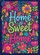 Home Sweet Home Lush Blooming Flowers Butterflies Botanical Tapestry - Home Decor Gift Garden Flag - 6