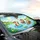 Otters Water Lilies Wildflowers Hot Air Balloon Road Trip Gift for Otter Lover Car Sunshade - 6