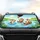 Otters Water Lilies Wildflowers Hot Air Balloon Road Trip Gift for Otter Lover Car Sunshade - 4