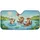 Otters Water Lilies Wildflowers Hot Air Balloon Road Trip Gift for Otter Lover Car Sunshade - 3