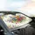 Fuchsia Orange Blue Wildflower Blossom Green Leaf Road Trip Essential Car Sunshade - 6