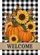 Autumn Pumpkins Sunflowers Welcome Buffalo Plaid Monarch Butterfly - Fall Home Decor Garden Flag - 6