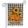 Autumn Pumpkins Sunflowers Welcome Buffalo Plaid Monarch Butterfly - Fall Home Decor Garden Flag - 3