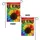 Rainbow Spectrum Floral Sunflower BE KIND Message - Everyday Home Decor Gift Garden Flag - 4