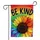 Rainbow Spectrum Floral Sunflower BE KIND Message - Everyday Home Decor Gift Garden Flag - 3