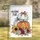 Polka Dot Gingham Pumpkin Stack Fall Flowers Welcome - Autumn Home Decor Gift Garden Flag - 1