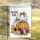 Polka Dot Gingham Pumpkin Stack Fall Flowers Welcome - Autumn Home Decor Gift Garden Flag - 5
