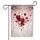 Deep Red Pale Pink Floating Hearts Bare Tree Branches - Home Decor Gift Garden Flag - 3