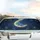 Crescent Moon Flowers Leaves Stardust Celestial Sky Road Trip Travel Essentials Gift Car Sunshade - 5