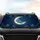 Crescent Moon Flowers Leaves Stardust Celestial Sky Road Trip Travel Essentials Gift Car Sunshade - 4