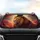 Majestic Male Lion Golden Mane Amber Eyes - Car Interior Upgrade Road Trip Essential Car Sunshade - 4