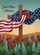 God Bless America Rustic Cross American Flag Cardinal Patriotic Home Decor Gift Garden Flag - 6