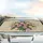 Tulips Forget-Me-Nots Floral Bouquet Golden Scrollwork Vintage Parchment Car Interior Upgrade Car Sunshade - 5