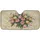 Tulips Forget-Me-Nots Floral Bouquet Golden Scrollwork Vintage Parchment Car Interior Upgrade Car Sunshade - 3
