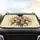 Tulips Forget-Me-Nots Floral Bouquet Golden Scrollwork Vintage Parchment Car Interior Upgrade Car Sunshade - 4