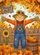 Smiling Scarecrow Pumpkin Patch - Happy Fall Autumn Seasonal Decor Garden Flag - 6