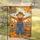 Smiling Scarecrow Pumpkin Patch - Happy Fall Autumn Seasonal Decor Garden Flag - 5