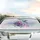 Iridescent Blue Teal Hummingbird Purple Flowers - Road Trip Car Interior Upgrade Car Sunshade - 5