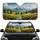 Winding Path Sunflower Fields Rustic Cabins Alpine Mountains - Road Trip Gift Car Sunshade - 1