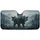 Grizzly Bear Maple Leaf Canadian Forest Misty Mountains Rustic Planks Road Trip Gift Car Sunshade - 3